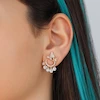 گوشواره میخی زنانه ژوپینگ مدل پروانه کد AAC406