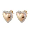 گوشواره میخی زنانه ژوپینگ مدل قلبی کد AAC762
