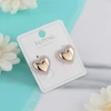 گوشواره میخی زنانه ژوپینگ مدل قلبی کد AAC762