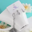 گوشواره زنانه وای اس ایکس مدل ستاره بسته سه عددی AAC672