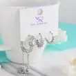 گوشواره زنانه وای اس ایکس مدل ستاره بسته سه عددی AAC672