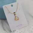 گردنبند زنانه ژوپینگ مدل پروانه کد AAB625