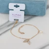 دستبند زنجیری زنانه ژوپینگ مدل دم ماهی کد AAD835