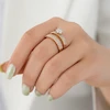 ست حلقه و پشت حلقه ژوپینگ کد AAE380 پک دو عددی