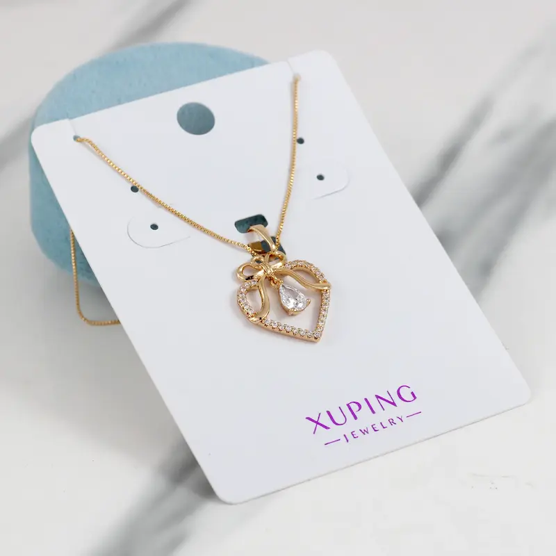 گردنبند زنانه ژوپینگ مدل قلب کد AAB995