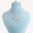 گردنبند زنانه ژوپینگ مدل قلب کد AAB990