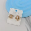 گوشواره میخی زنانه ژوپینگ مدل گل کد AAC1660