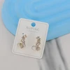 گوشواره میخی زنانه ژوپینگ مدل پرنگین کد AAC1650