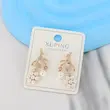 گوشواره میخی زنانه ژوپینگ مدل شاخه درخت مرواریدی کد AAC1643