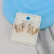 گوشواره میخی زنانه ژوپینگ مدل پروانه کد AAC1641
