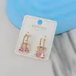 گوشواره میخی زنانه ژوپینگ مدل اشکی کد AAC1640