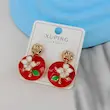 گوشواره میخی زنانه ژوپینگ مدل میناکاری کد AAC1637