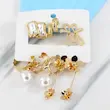 گوشواره میخی زنانه مدل AAC1626 مجموعه 6 عددی