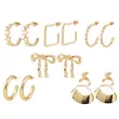 گوشواره میخی زنانه مدل AAC1623 مجموعه 6 عددی