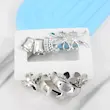گوشواره میخی زنانه مدل AAC1621 مجموعه 6 عددی