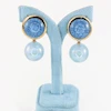 گوشواره میخی زنانه مدل میناکاری کد AAC1577