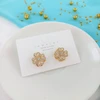 گوشواره زنانه اسپینری مدل گل کد AAC238