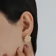 گوشواره زنانه اسپینری مدل گل کد AAC238