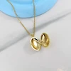 گردنبند زنانه مدل قاب عکس کد AAB1029