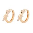 گوشواره حلقه‌ای زنانه مدل گره کد AAC1465