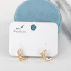 گوشواره حلقه‌ای زنانه مدل گره کد AAC1465