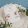 گوشواره زنانه ژوپینگ مدل گل کد AAC1015