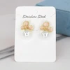 گوشواره میخی زنانه مدل گل کد AAC1092