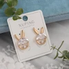 گوشواره زنانه ژوپینگ مدل خرگوش کد AAC1056