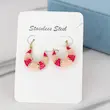 گوشواره زنانه مدل میناکاری کد AAC1113