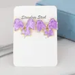 گوشواره میخی زنانه مدل پاپیون میناکاری کد AAC1111