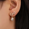 گوشواره زنانه ژوپینگ مدل پاپیون کد AAC110