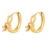 گوشواره حلقه‌ای زنانه ژوپینگ مدل پاپیون کد AAC1300