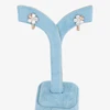 گوشواره حلقه‌ای زنانه ژوپینگ مدل گل کد AAC1367
