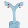 گوشواره حلقه‌ای زنانه ژوپینگ مدل پروانه کد AAC1355