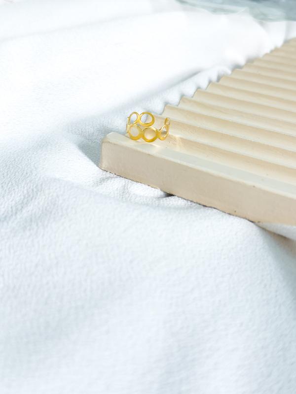 انگشتر پا دایره طلایی 