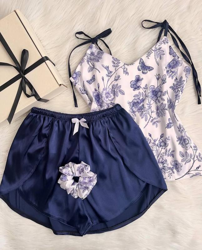 تاپ و شلوارك ساتن سونا