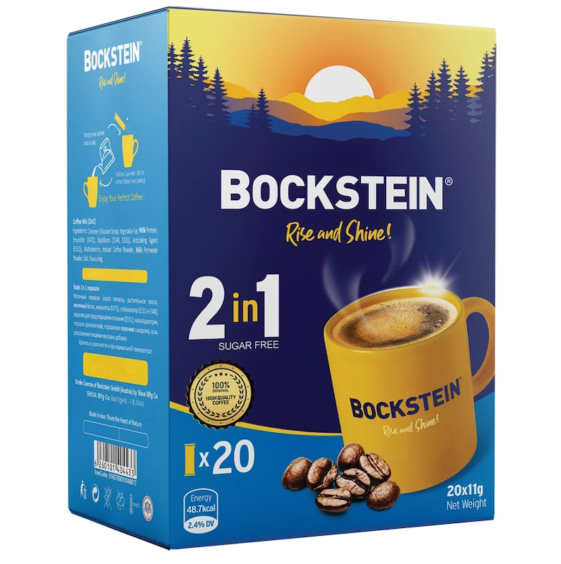 قهوه فوری 2 در 1 بوکشتاین - 20 گرم بسته 20 عددی