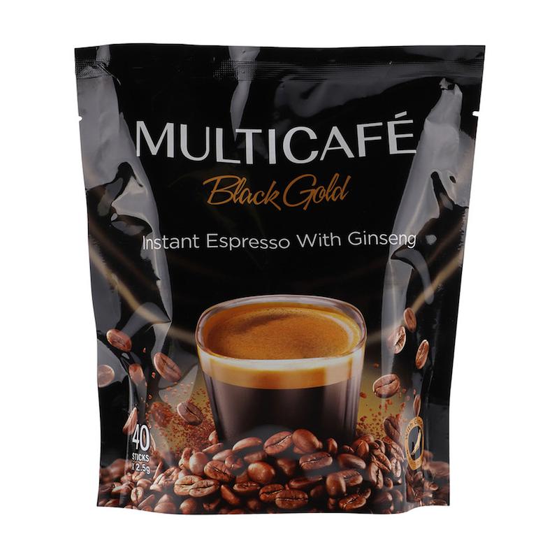 قهوه فوری، همراه جینسینگ مولتی کافه 40 عددی- multicafe Black gold