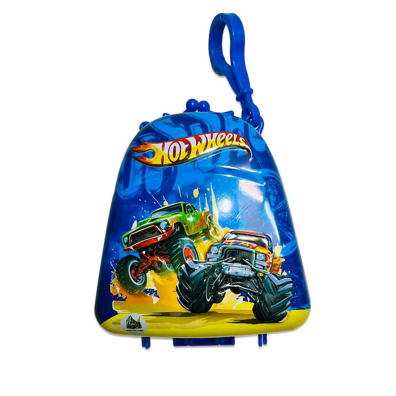 آدامس با جعبه چمدان فلزی با طرح کارتون Hot wheels