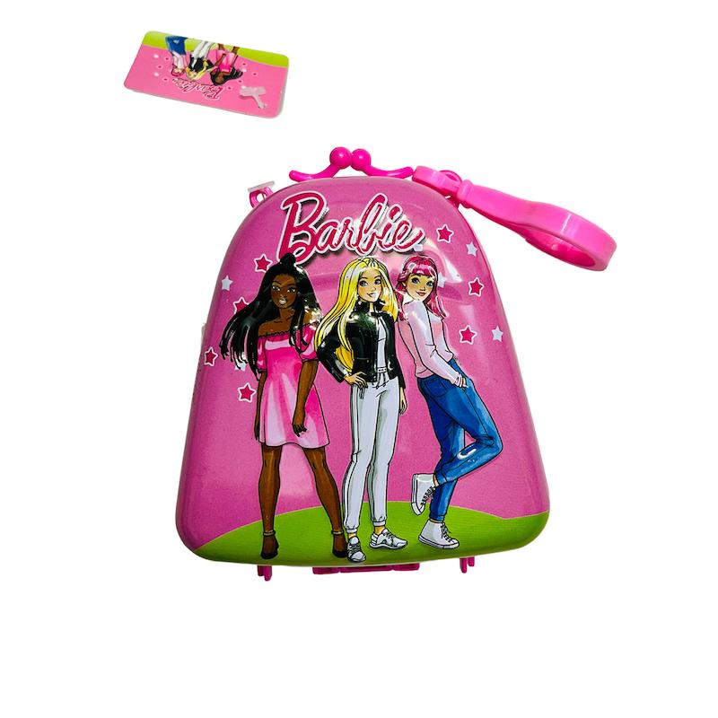 آدامس با جعبه چمدان فلزی با طرح کارتون Barbie