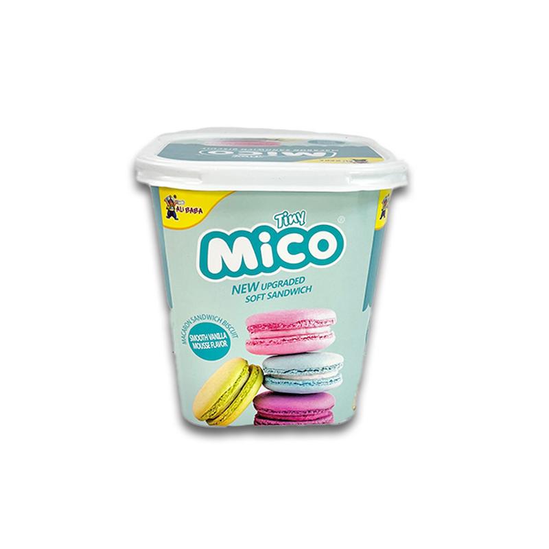 بیسکوییت ماکارون مینی لیوانی میکو با طعم موس وانیلی ۸۸ گرم- mico