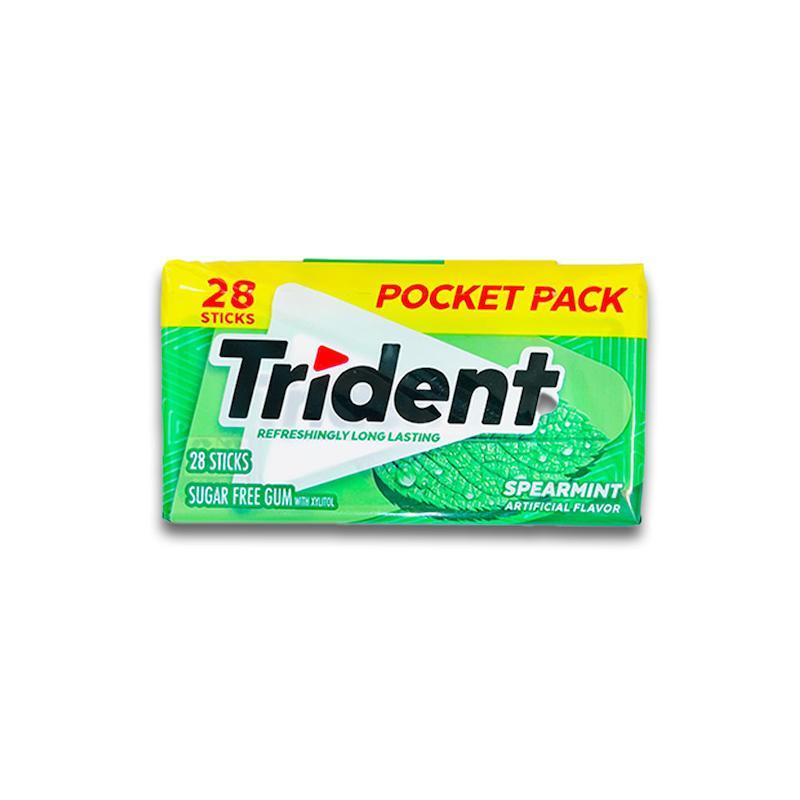آدامس تریدنت امریکایی بدون قند 28 تایی با طعم نعنا- Trident Spearmint