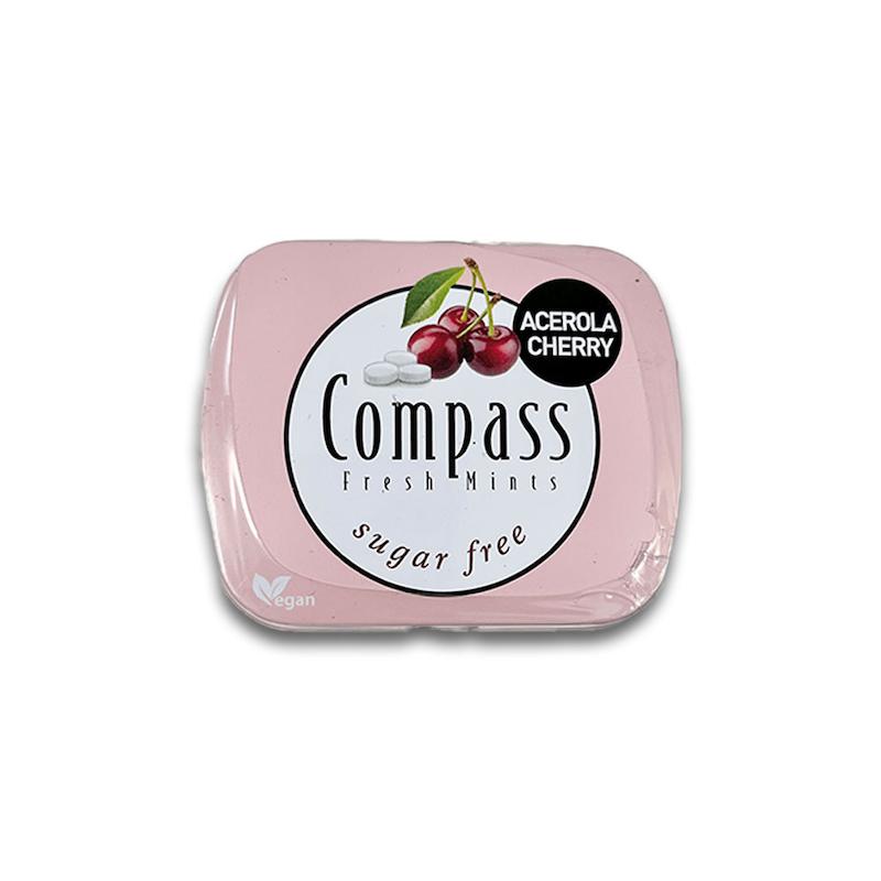 قرص خوشبوکننده دهان بدون قند کامپس طعم گیلاس 14 گرم- Compass