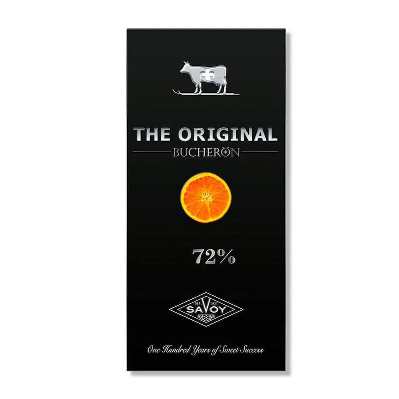 شکلات تخته ای 72 درصد بوچرون پرتقالی 90 گرم- Bucheron