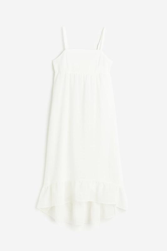 پیراهن زنانه بندی ساحلی دکلته سفید اچ اند ام- H&M