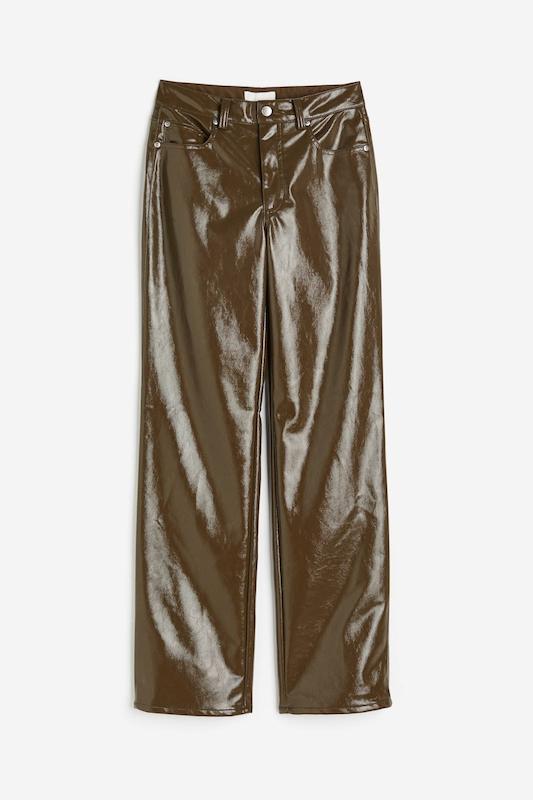 شلوار چرم زنانه یشمی اچ اند ام- H&M