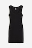 پیراهن حلقه ای کبریتی مشکی اچ اند ام- H&M