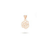آویز گردنبند زنانه طلا 18عیار لیزری طرح گل M0200