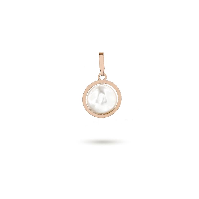 اویز گردنبند طلا زنانه مرواریدی m0070