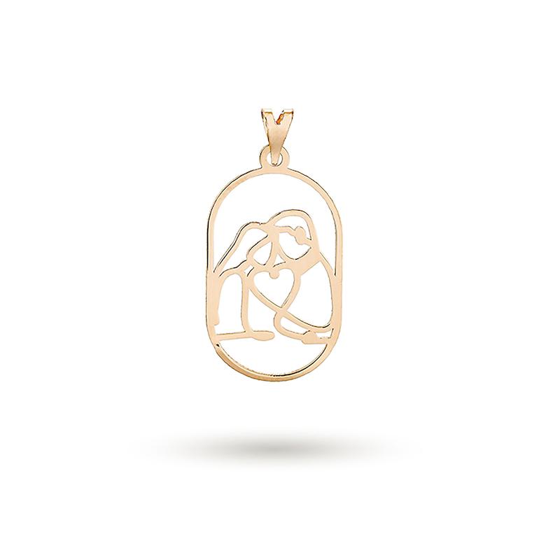 آویز گردنبند طلا زنانه طرح عاشق M0162